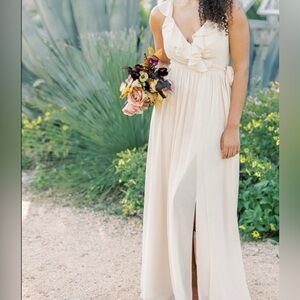 Revelry Cream Ruffle Maxi Dress